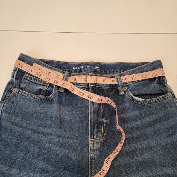 Old Navy Loose High-Rise  Destroyed 90's Straight Jeans Size 18 (33)* NWT! - Picture 12 of 17